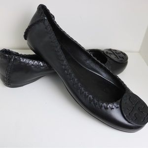 Tory Burch Black Leather Ballet Size 9